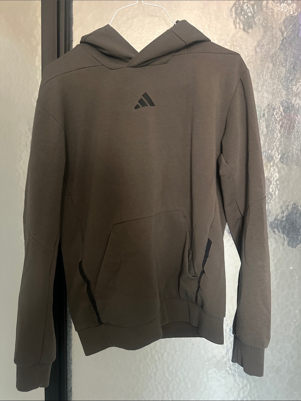 adidas Men’s Olive Brown Hooded Sweatshirt